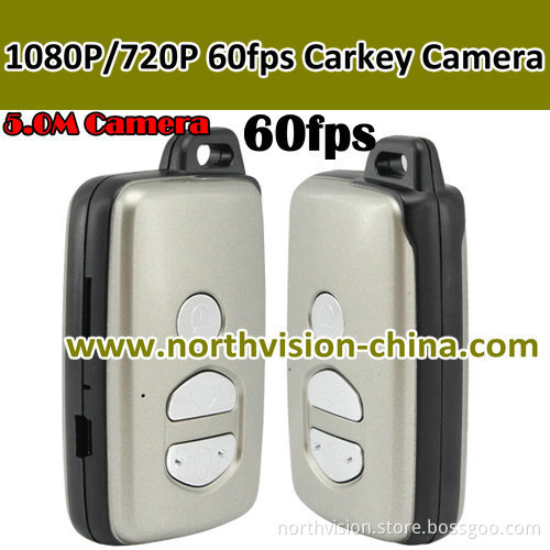 720p HD 60fps Car Key Mini DVR with 5.0m Camera